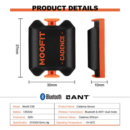 Moofit CS8-C Cycling Cadence Sensor