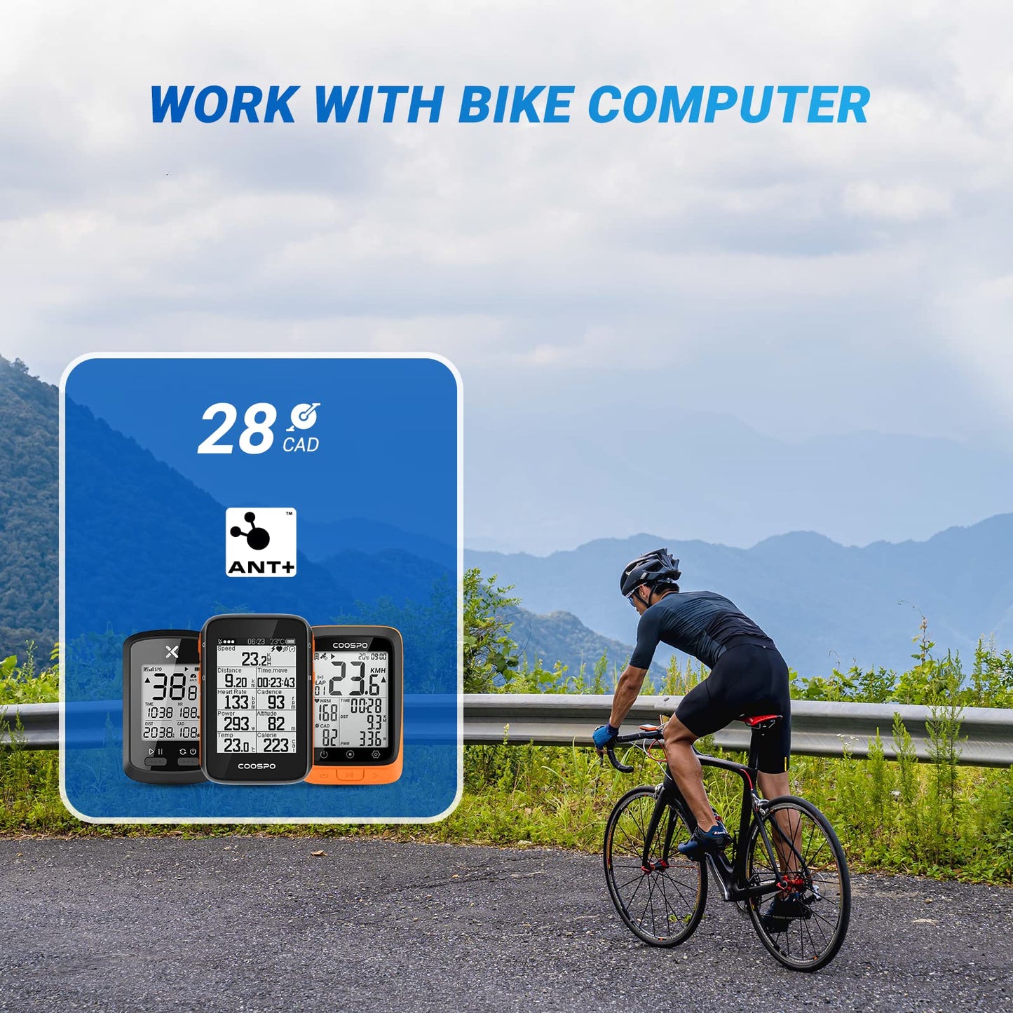 Moofit CS9 Cycling Speed & Cadence Sensor