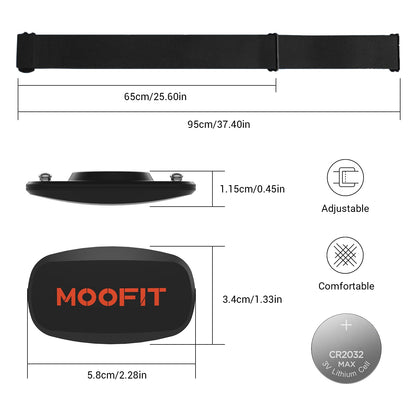 Moofit HR6 Chest Strap Heart Rate Monitor